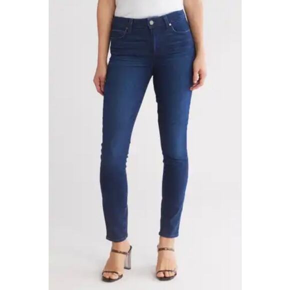 Paige Skyline Skinny Ankle Denim Blue Jeans US Women's 32 Plus - Picture 1 of 8